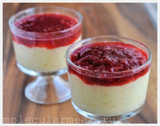 Молекулярный десерт из тапиоки